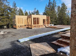 first floor wall framing residential custom home contractor